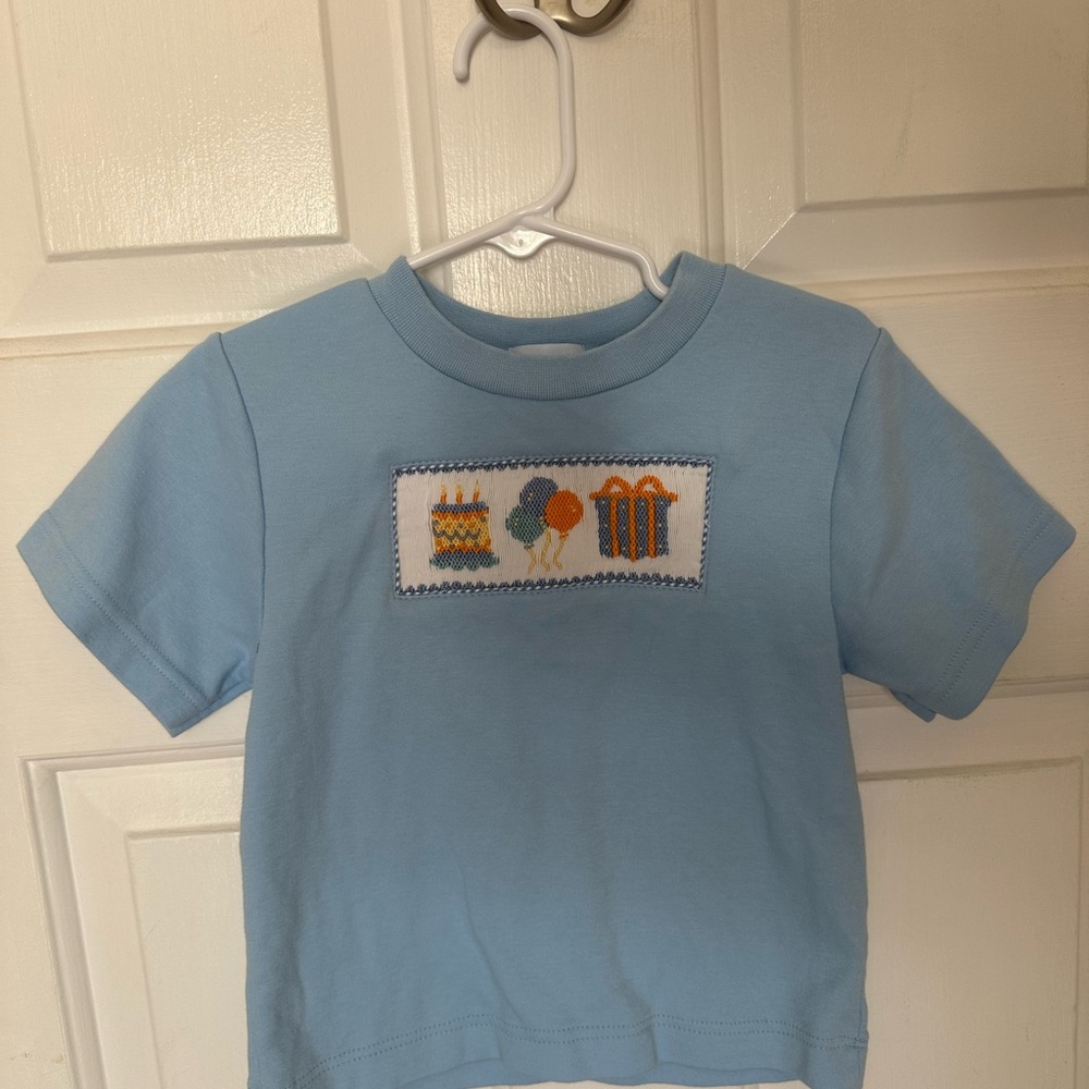 Vive La Fete Smocked Birthday shirt